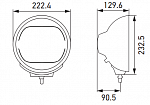 Фара дальнего света Luminator Metal LED (Ref. 50) 12/24V